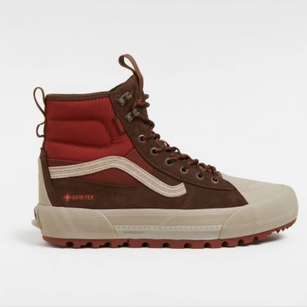 Vans Bitter Chocolate Brown Sk8-Hi MTE-2 Gore-Tex Hiking Boots Size 8